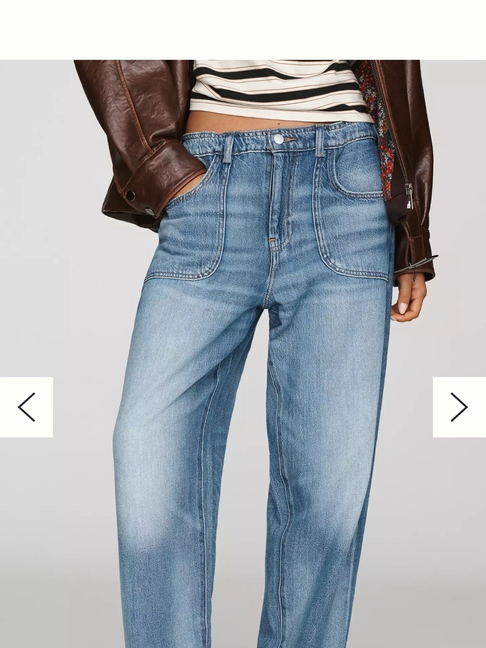 Pilcro Jenna Mid Rise Light Blue Denim Jeans